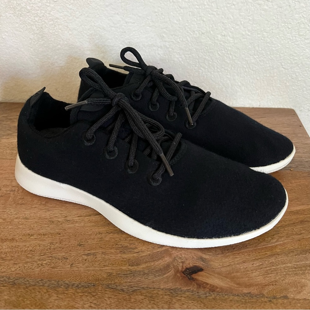 AllBirds Men's Wool Runners Natural Black Sneakers Size 9 - Picture 10 of 15
